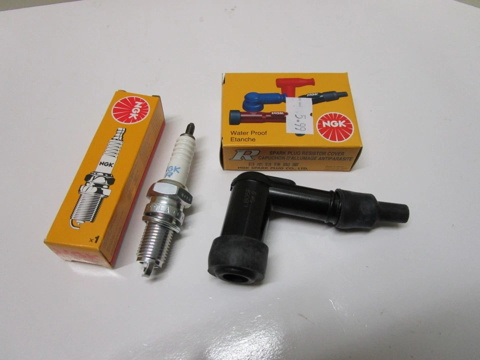 KEEWAY SUPERLIGHT 125 SPARK PLUG AND SUPPRESSOR CAP - Image 1 of 1