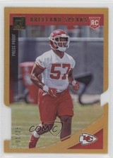 2018 Panini Donruss Rookie Press Proof Gold Die-Cut 1/25 Breeland Speaks a8x