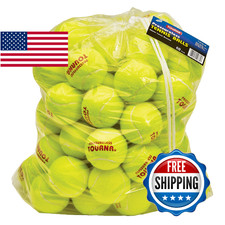 Tourna Pressureless Tennis Ball - 60 Count, Yellow - Practice/Dog Launcher