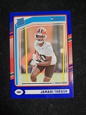 2024 Panini Donruss - Rated Rookie Jamari Thrash #376 Blue Press Proof (RC)