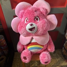 Care Bears CHEER Bear Easter Spring Flower Dress Up Jumbo Plush 30"