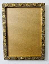 Victorian Ornate GOLD GILDED Gesso Patina Wooden Frame Fits 10 x 14 Photo