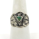 Southwest Sterling Fred Harvey Era Turquoise Cuffs & Rings Lot of 4 #S5621-2 — photo 10
