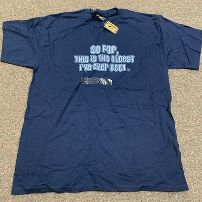 New W/Tags Steve and Barry's T-Shirt Oldest I ve Ever Been Large Vintage