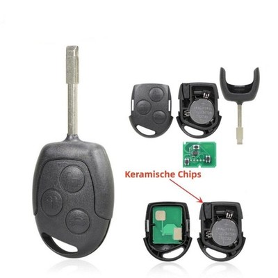 3 Tasten Funk Schlüssel 433MHz Für Ford Focus Fiesta Mondeo Transit S-Max Fusion