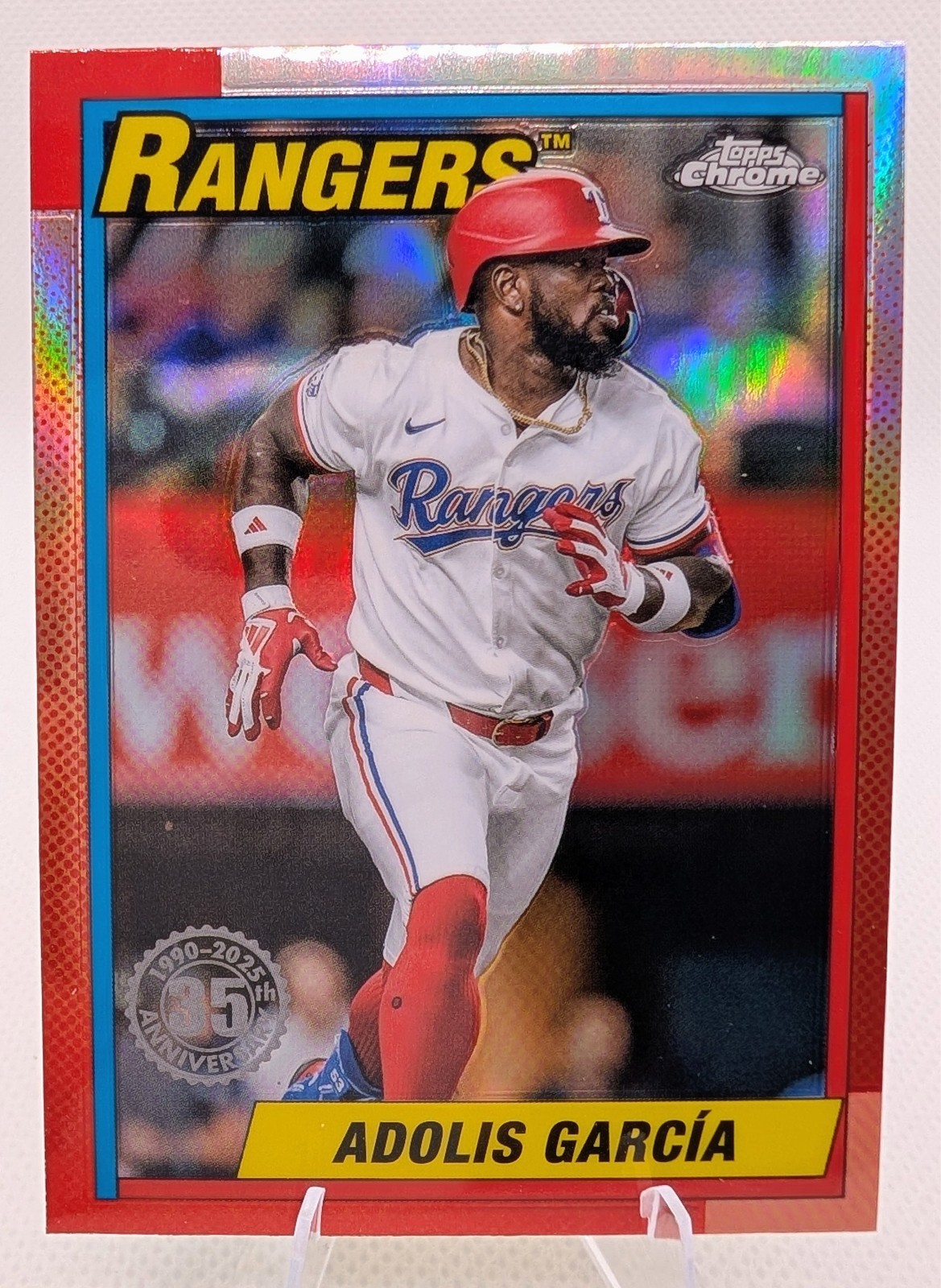 2025 Topps Chrome - 1990 Topps Baseball Adolis Garcia #90CB-4