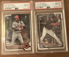 2022 Elly De La Cruz and 2024 Walker Jenkins Bowman Chrome Prospects PSA 10🔥🔥
