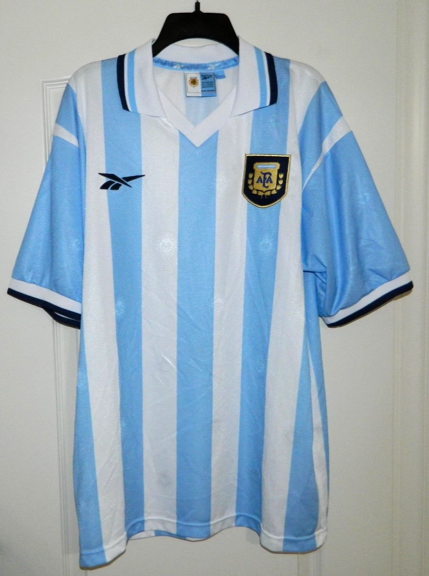 Preços baixos em Equipe Nacional Reebok Argentina Azul Roupas e