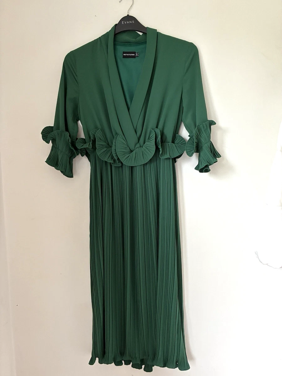 pretty little thing emerald green wrap dress Young Dresses Shoulder Emerald Green Pretty Thing Long Sleeve Teal emerald green bridesmaid dress
