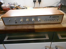 Vintage 70s Practical Wireless Winton Mosfet Amplifier Wooden Cased