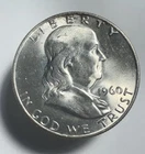 1960 D Franklin Half Dollar 90% Silver -1063