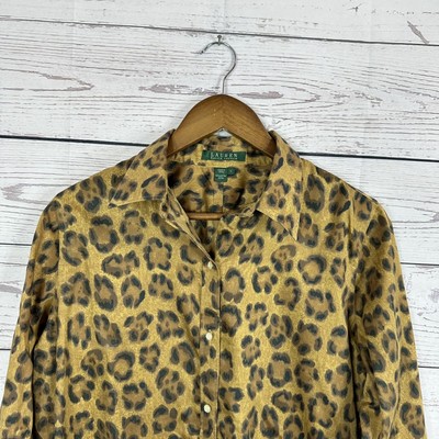 トップス Ralph Lauren leopard tops NWT $89 Lauren Ralph Lauren Leopard Animal Print Tank Top