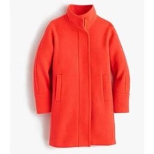 J.Crew Stadium Cloth Cocoon Coat 00 Wool Watermelon Car Coat