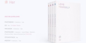 Bts Love Yourself Album Cd Photobook Stickers Photocard L O V E Versions Ebay