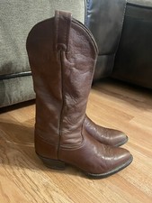 Tony Lama Woman s Brown Leather Vintage Western Cowboy Boots 1013 L Sz 5.5