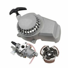 Pull Start Starter Clutch Carburetor Kit 2 Stroke 49cc Pocket Bike ATV Scooter