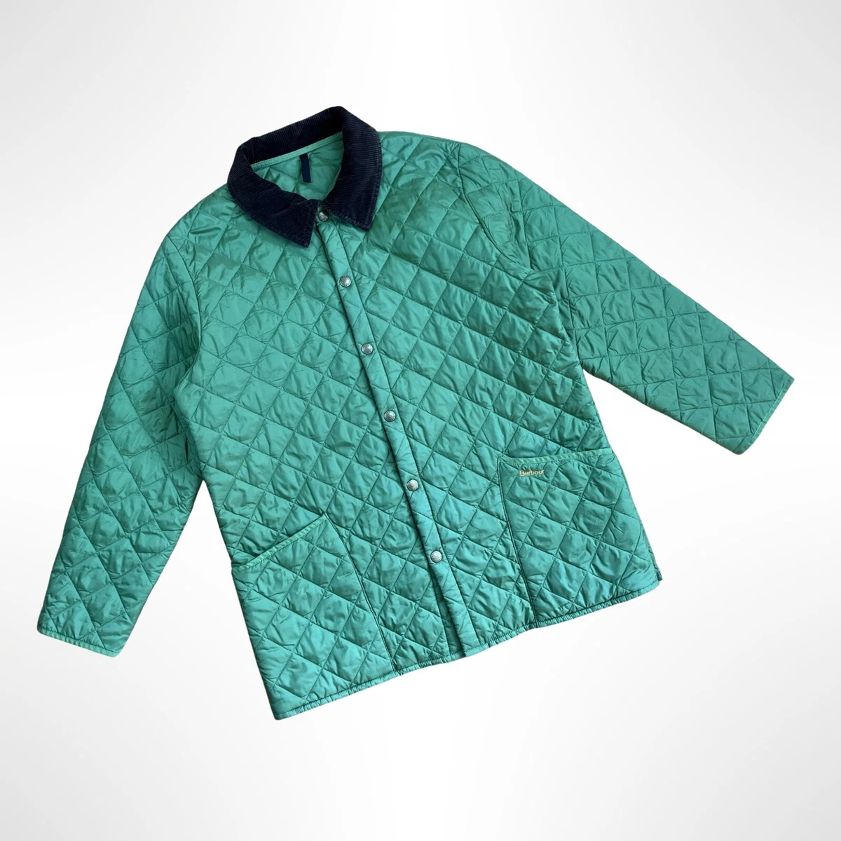 Barbour D380 Liddesdale Green Quilted Jacket Men’s Size XL