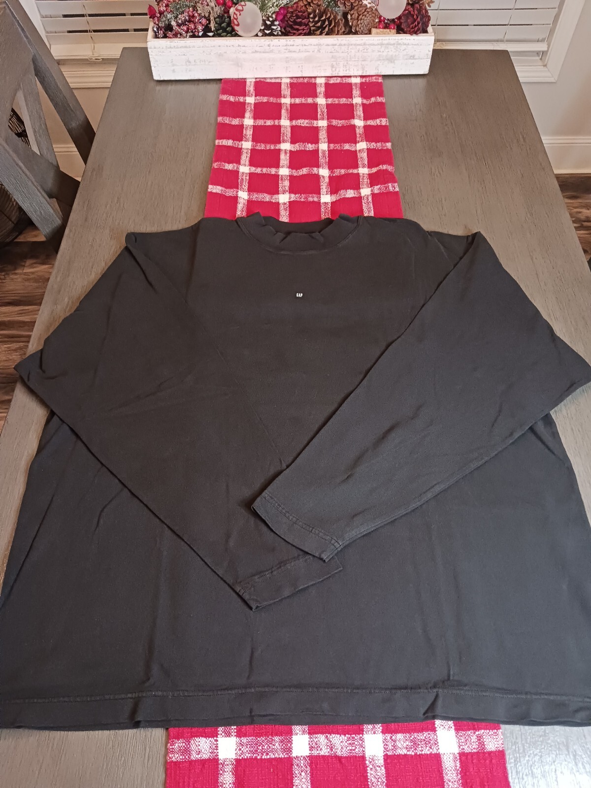 YEEZY GAP Balenciaga High Neck Long Sleeve Tee Shirt Black Men’s L Oversized