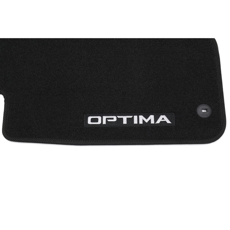 Juego de 4 alfombrillas negras Kia Optima D5014-ADU00 2016-2018 OEM NUEVAS Foto 2 de 4