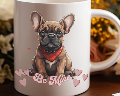 Be Mine French Bulldog Frenchie Valentine Coffee Mug 11oz Dog Pet