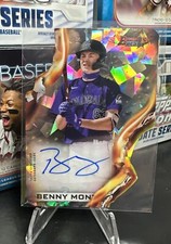 2021 Bowman’s Best Benny Montgomery Die-Cut Heatwave /25 Auto # HWDC-BM Rockies