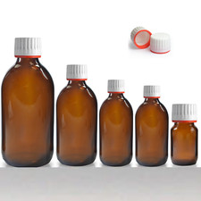Amber GLASS Bottles For Soap dispenser, Atomiser spray, Medecine, Liduid & more
