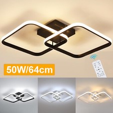 Moderne LED Deckenleuchte Dimmbar mit Fernbedienung Deckenlampe Flurlampe Küche