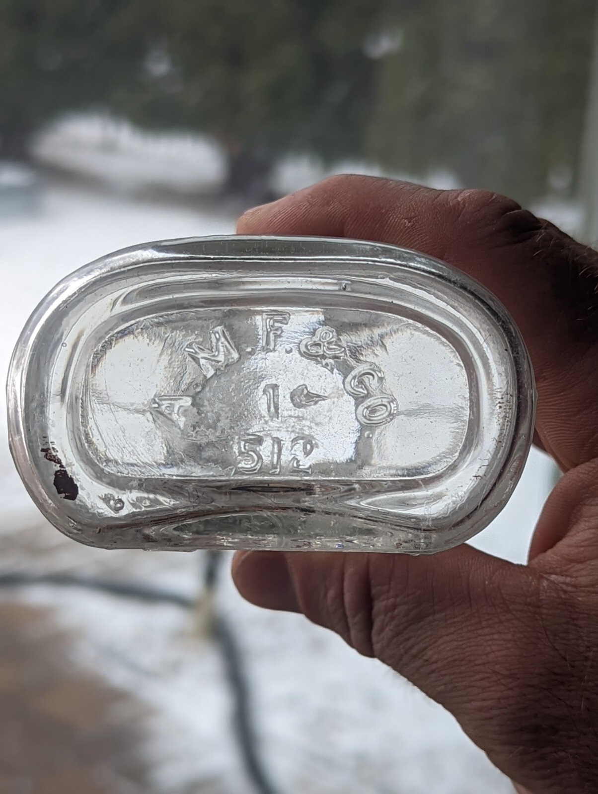 Large 7.5" Druggist Pharmacy Bottle Cutters Fresno California Cal CA