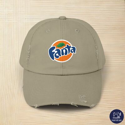 Fanta Logo Unisex Distressed Cap