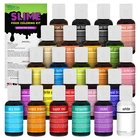 24 Color Liqua-Gel Slime Making Food Coloring Dye Kit - Non-Toxic, Food Grade