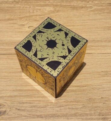 Hellraiser Puzzle Box Solid Wood Lament Cube Foil Face Originator