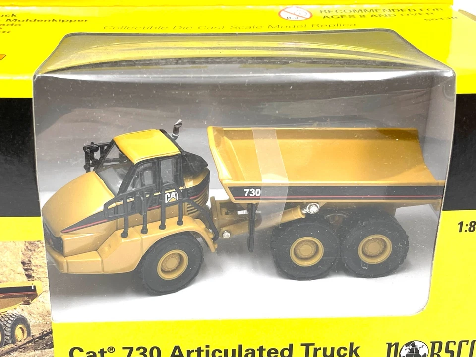 NORSCOT 1/87 Cat 730 Articulated Truck NEW OLD STOCK #AS - Immagine 2 di 4