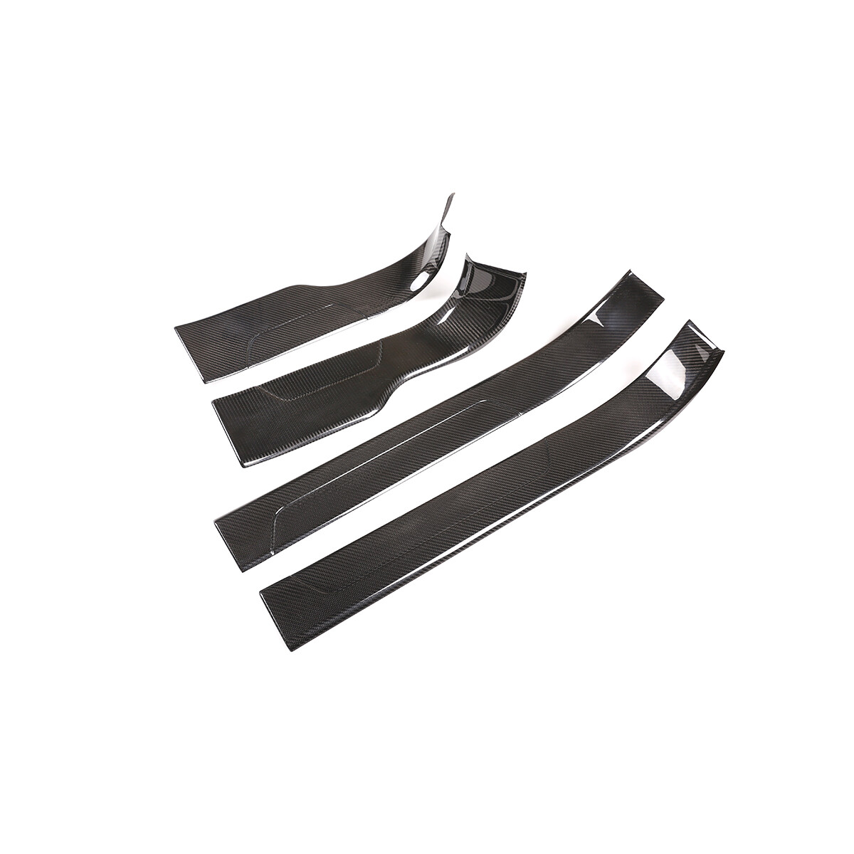 Real Carbon Fiber Door Sill Guard Cover Trim Strip For Lamborghini Urus 18-23