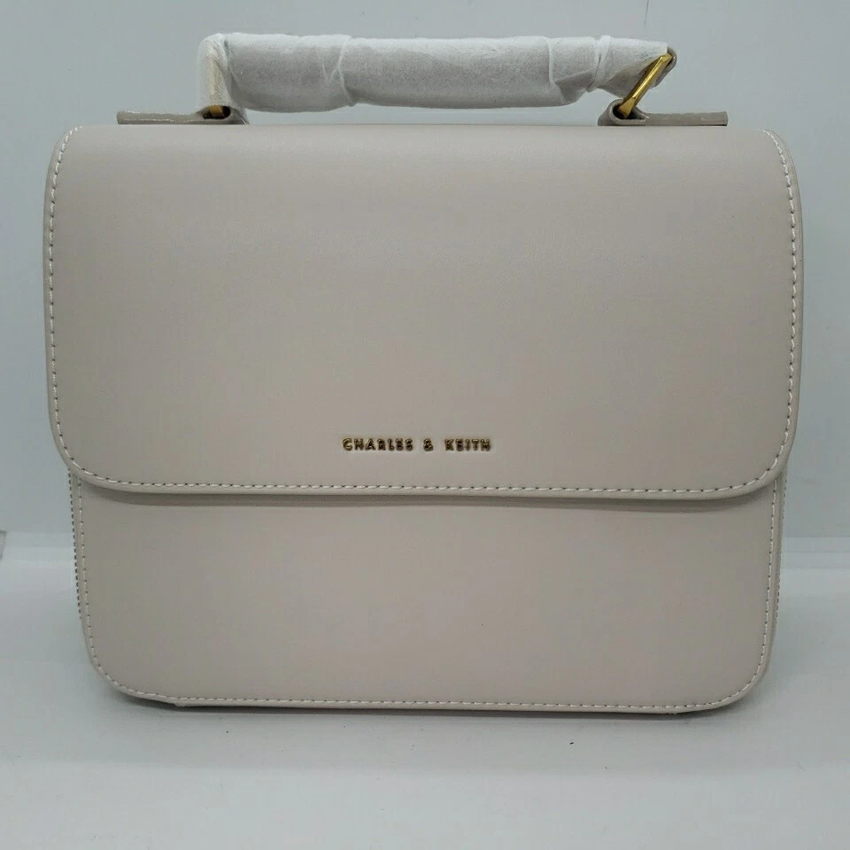 Top flap satchel cheap charles and keith