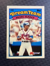 NM Ron Gant #2 1989 Topps Kmart Dream Team Atlanta Braves