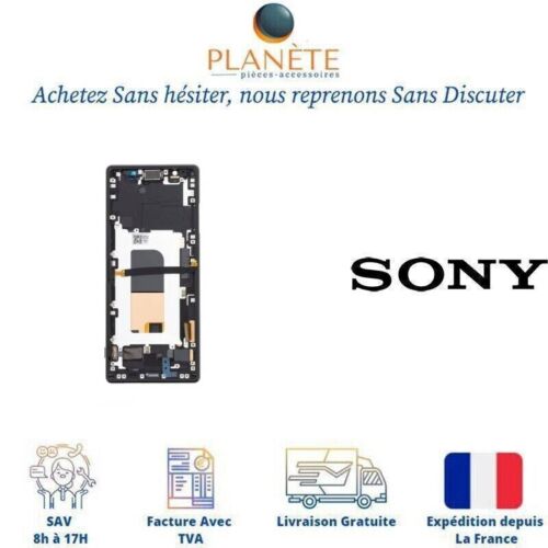 Ecran LCD + vitre tactile avec châssis Pour Sony Xperia 5 (Officiel) Noir - Photo 1/1