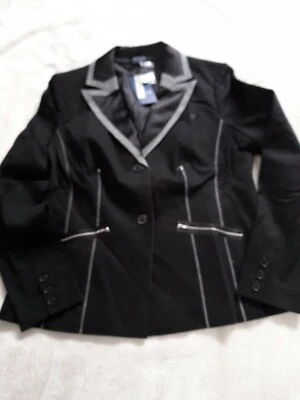 Mills Women Damen Blazer Jaket Schwarz Grösse 40 R3236 FF177/232 - Bild 1 von 4