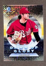2020 Bowman Chrome Nick Lodolo Mega Box Mojo Refractor Dawn of Glory #DG-4 Reds