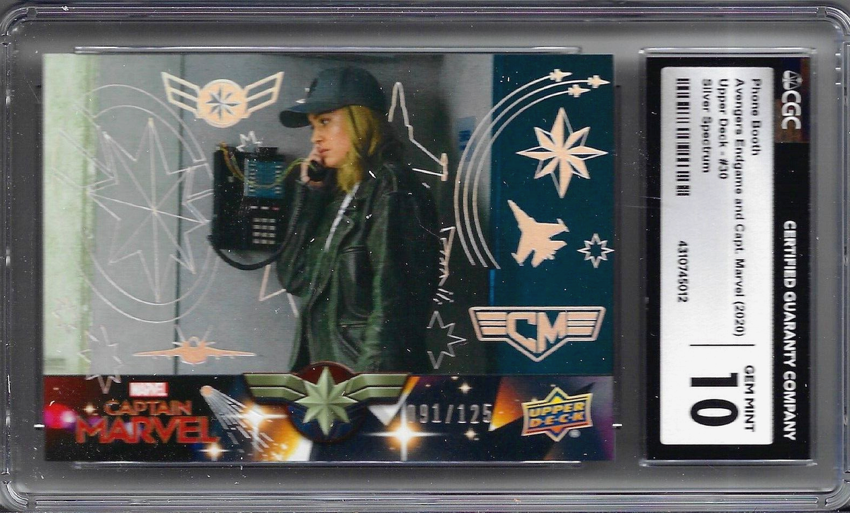 2020 UD Marvel Avengers Endgame & Captain Marvel Silver Spectrum