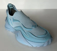 NIB $1050 Fendi Flow Men's Fabric Turquoise Sneakers 10 US (43 Euro) 7E1504 IT