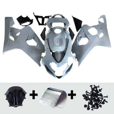 2004-2005 Suzuki GSX-R 600 GSXR750 Grey Full Fairing Kit Bodywork