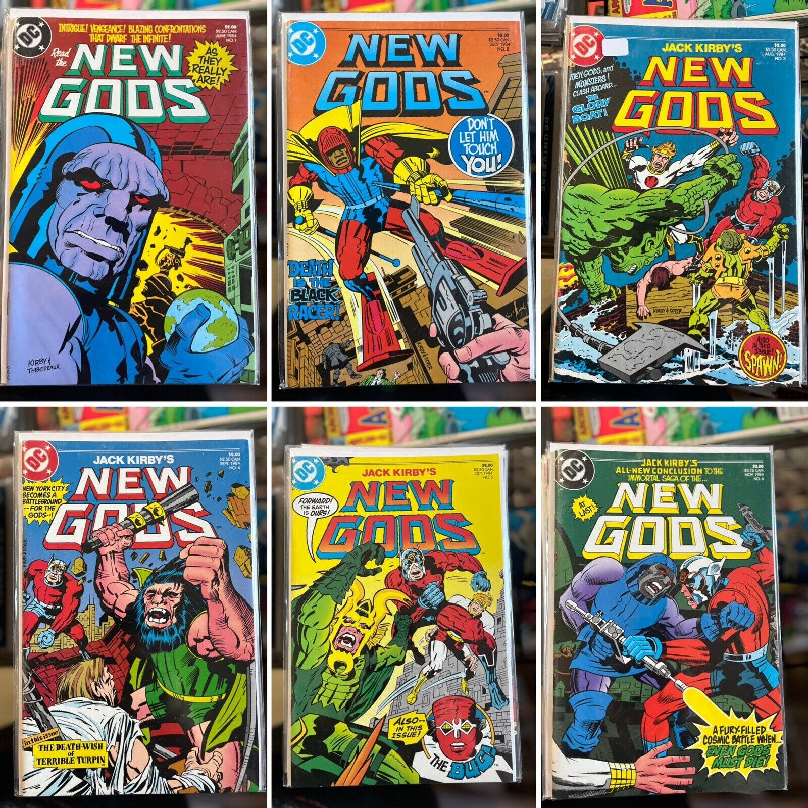 NEW GODS #1-6 (1984 DC) JACK KIRBY Complete Set, Lot Of (6)