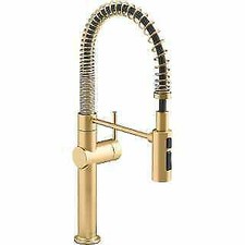 Kohler K-22973-2MB Kitchen Sink Faucet Vibrant Brushed Moderne Brass