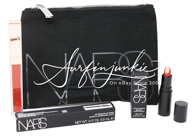 Nars Cosmetics Makeup Bag Afterglow Lip Shine Aragon 277 Body Heat Lipstick 803