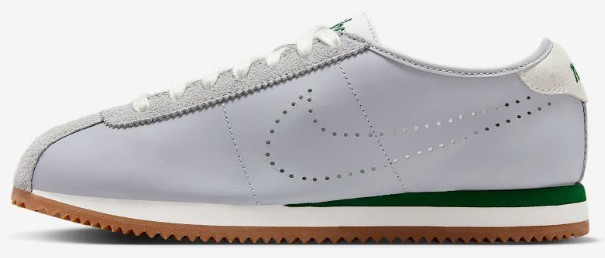 Nike Cortez Leather Wolf Grey Perforated Swoosh W for sale | eBay