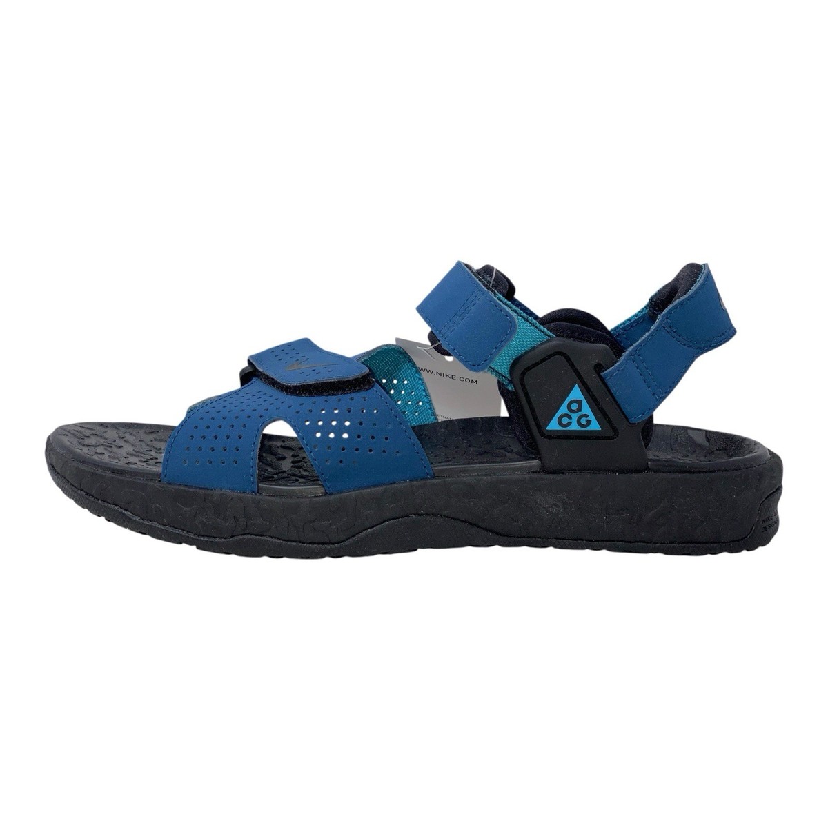 Nike ACG Air Deschutz Black Blue Sandals, Size 8 BNIB CT2890 