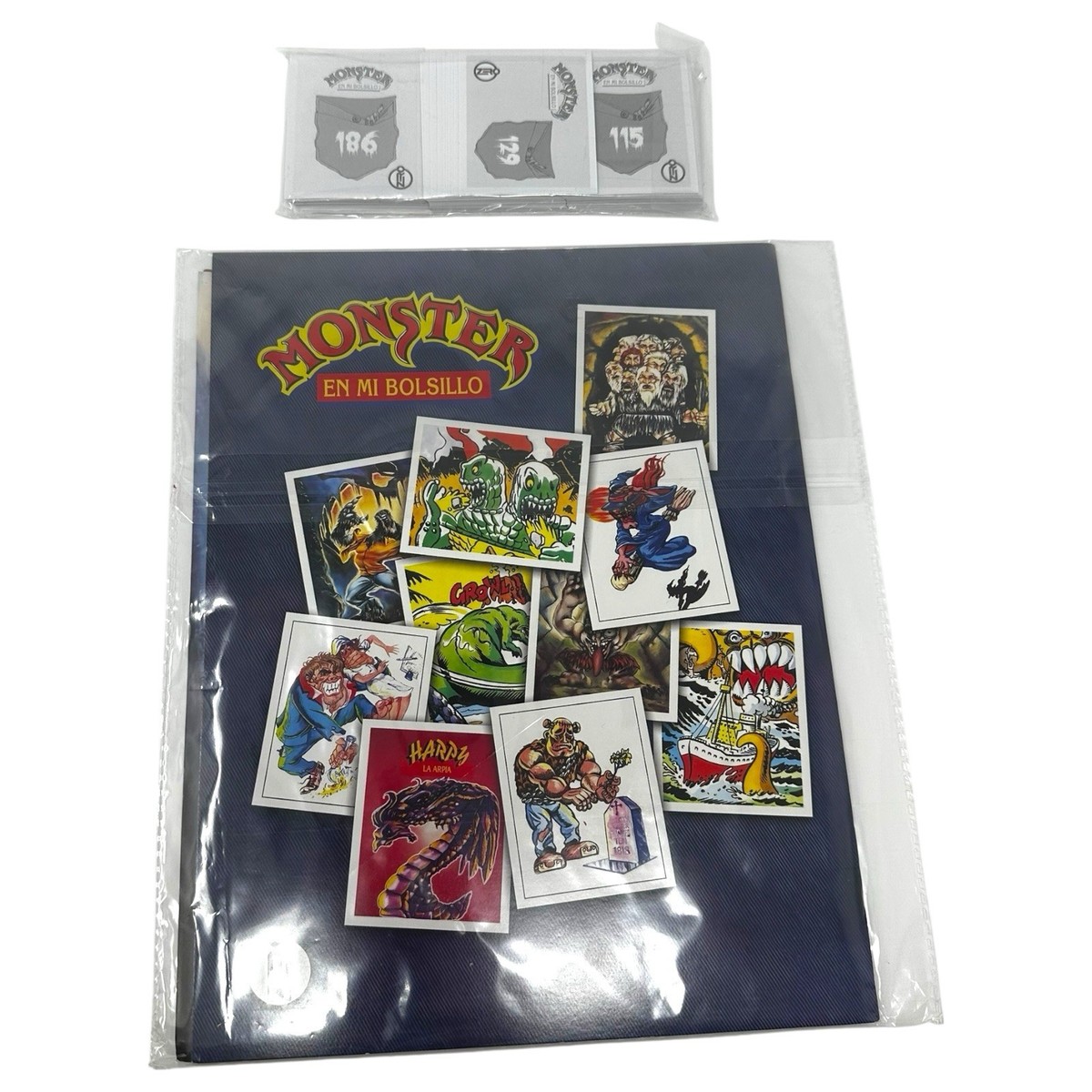 ALBUM Monsters IN MY POCKET Full Set 186 Sticker Universal Dracula