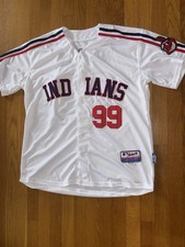 Ricky Vaughn, Vintage Majestic Cool Base Cleveland Indians Jersey Size 50 - XL