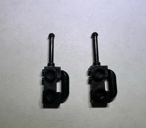 Lego Lot Of 2 Black Walkie Talkie Talkies Phone New City 