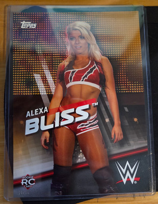 2016 Topps WWE Divas Revolution 5x7 Gold #13 Alexa Bliss # 10/10  Rookie  *RARE*